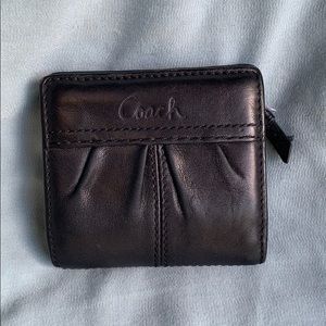Coach Black Leather Wallet